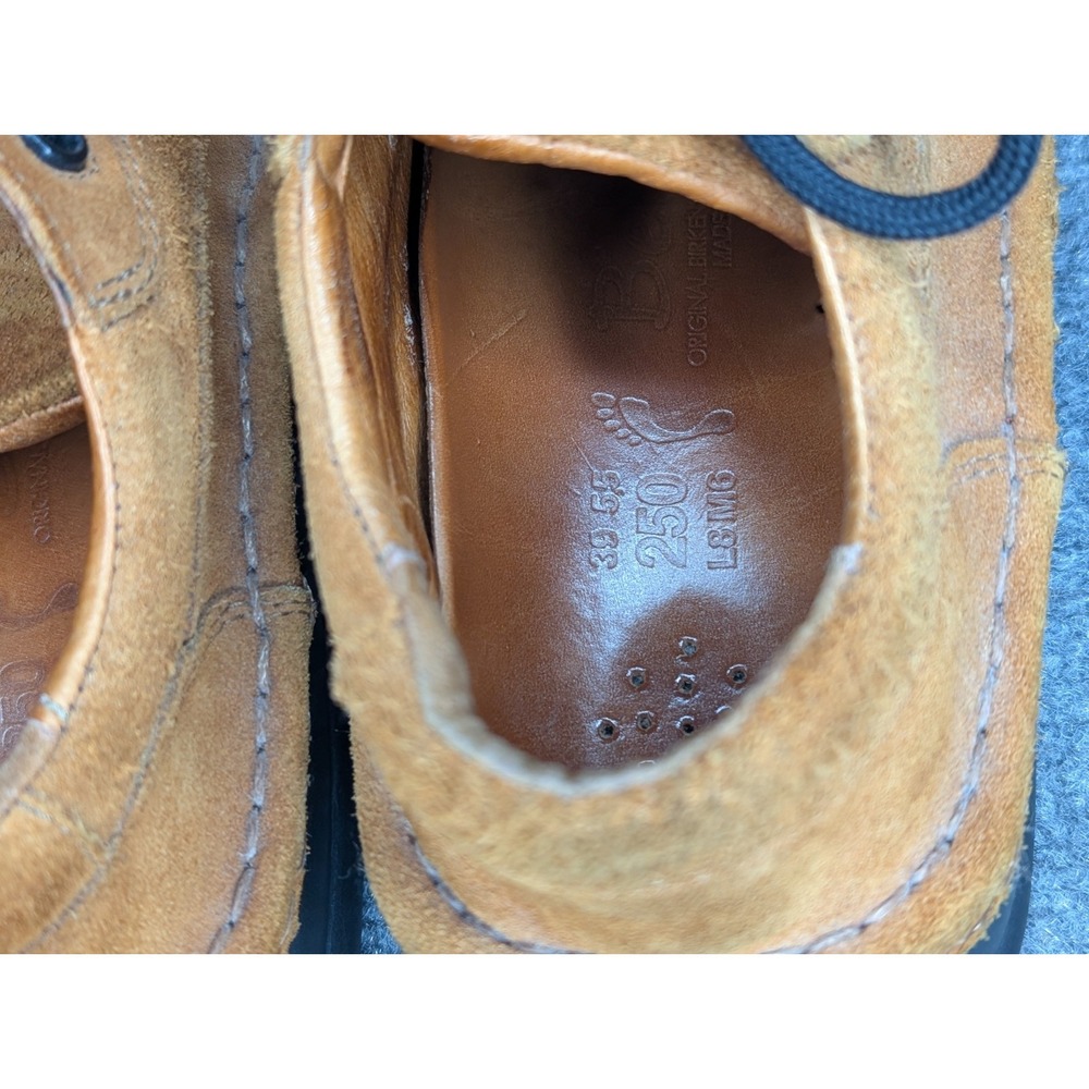 BETULA BIRKENSTOCK FUSSBETT Tan Lace Suede Walking Shoe Size 39 L8 M6 - Picture 6 of 11